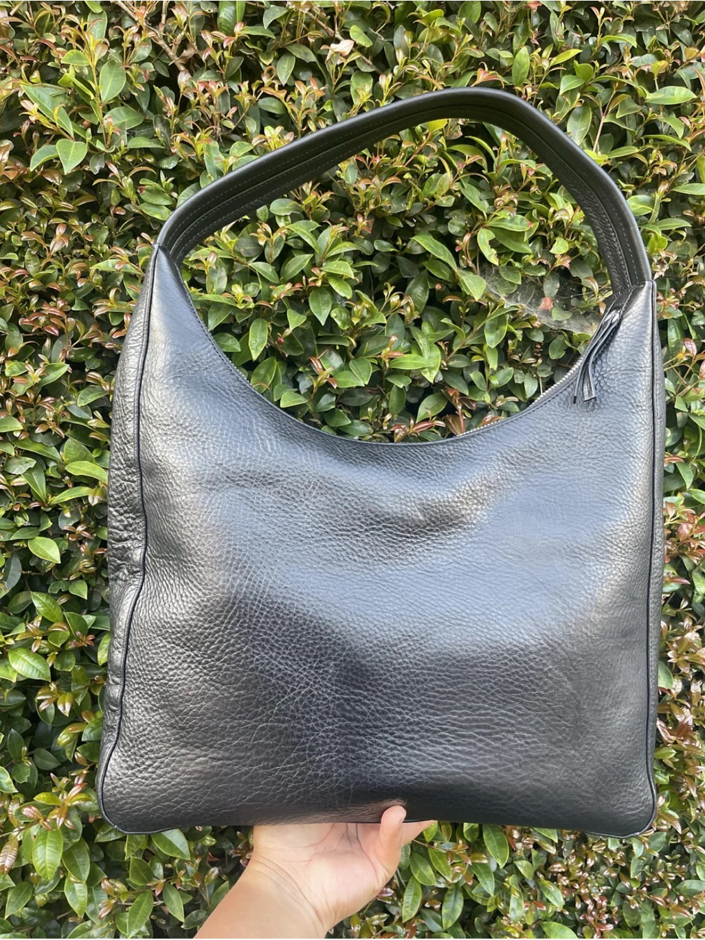 Iso Baggu Deadstock Leather Shoulder Bag